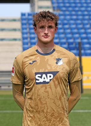 Lukas Petersson (Hoffenheim) . TSG 1899 Hoffenheim Porträttermin 2025 2026 . Sinsheim, GER, 06.08.2025 ,Fussball 3. Liga 2025 2026 .