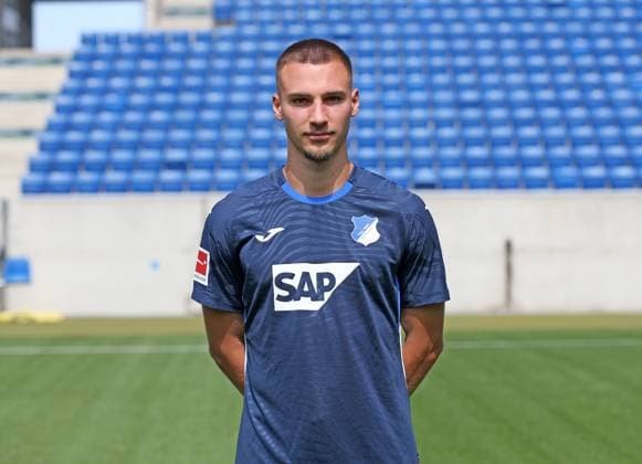 Tim Lemperle (Hoffenheim) . TSG 1899 Hoffenheim Porträttermin 2025 2026 . Sinsheim, GER, 06.08.2025 ,Fussball 3. Liga 2025 2026 .