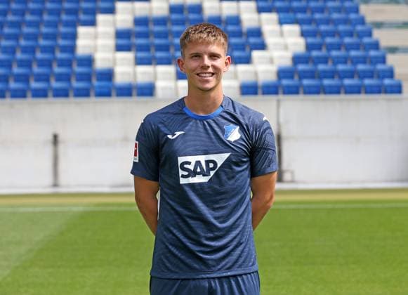 Finn Ole Becker (Hoffenheim) . TSG 1899 Hoffenheim Porträttermin 2025 2026 . Sinsheim, GER, 06.08.2025 ,Fussball 3. Liga 2025 2026 .