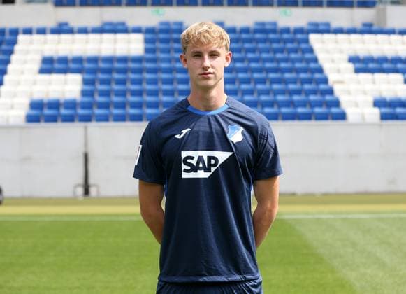 Max Moerstedt (Hoffenheim) . TSG 1899 Hoffenheim Porträttermin 2025 2026 . Sinsheim, GER, 06.08.2025 ,Fussball 3. Liga 2025 2026 .