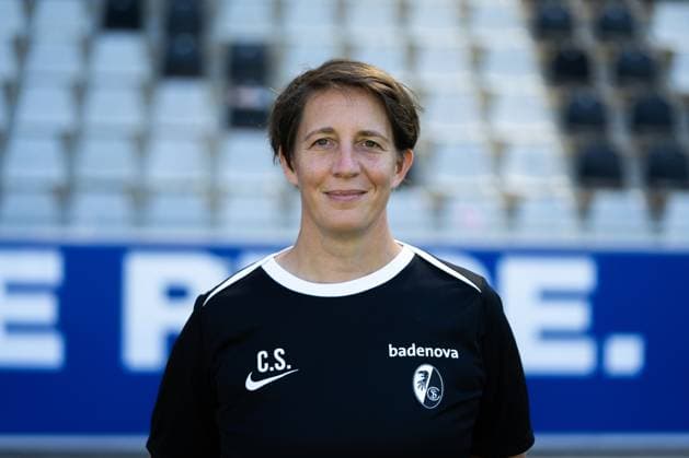SC Freiburg Frauen, Media Day, 07.08.2025 Carolin Schneider (SC Freiburg, Leiterin Physiotherapie und Athletik) SC Freiburg Frauen, Media Day, Dreisamstadion, 07.08.2025 DFB DFL REGULATIONS PROHIBIT ANY USE OF PHOTOGRAPHS AS IMAGE SEQUENCES AND OR QUASI-VIDEO. Copyright: xBEAUTIFULxSPORTS Boscox