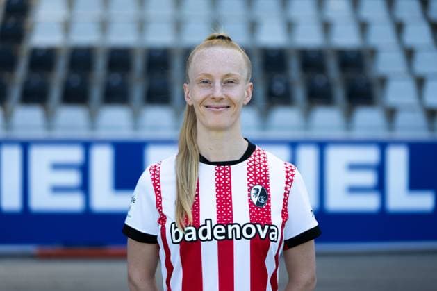 SC Freiburg Frauen, Media Day, 07.08.2025 Meret Felde (SC Freiburg, 4) SC Freiburg Frauen, Media Day, Dreisamstadion, 07.08.2025 DFB DFL REGULATIONS PROHIBIT ANY USE OF PHOTOGRAPHS AS IMAGE SEQUENCES AND OR QUASI-VIDEO. Copyright: xBEAUTIFULxSPORTS Boscox