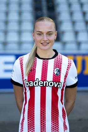 SC Freiburg Frauen, Media Day, 07.08.2025 Tessa Blumenberg (SC Freiburg, 7) SC Freiburg Frauen, Media Day, Dreisamstadion, 07.08.2025 DFB DFL REGULATIONS PROHIBIT ANY USE OF PHOTOGRAPHS AS IMAGE SEQUENCES AND OR QUASI-VIDEO. Copyright: xBEAUTIFULxSPORTS Boscox