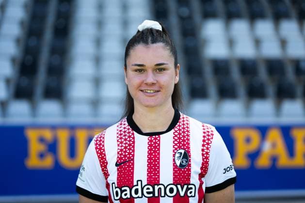 SC Freiburg Frauen, Media Day, 07.08.2025 Svenja Fölmli (SC Freiburg, 9) SC Freiburg Frauen, Media Day, Dreisamstadion, 07.08.2025 DFB DFL REGULATIONS PROHIBIT ANY USE OF PHOTOGRAPHS AS IMAGE SEQUENCES AND OR QUASI-VIDEO. Copyright: xBEAUTIFULxSPORTS Boscox