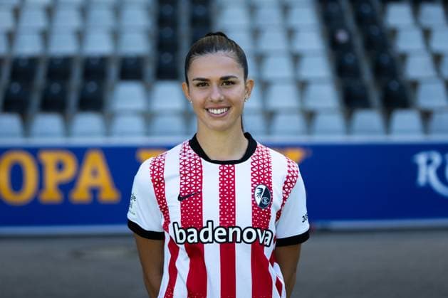SC Freiburg Frauen, Media Day, 07.08.2025 Leela Egli (SC Freiburg, 20) SC Freiburg Frauen, Media Day, Dreisamstadion, 07.08.2025 DFB DFL REGULATIONS PROHIBIT ANY USE OF PHOTOGRAPHS AS IMAGE SEQUENCES AND OR QUASI-VIDEO. Copyright: xBEAUTIFULxSPORTS Boscox