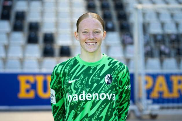 SC Freiburg Frauen, Media Day, 07.08.2025 Rebecca Adamczyk (SC Freiburg, 33) SC Freiburg Frauen, Media Day, Dreisamstadion, 07.08.2025 DFB DFL REGULATIONS PROHIBIT ANY USE OF PHOTOGRAPHS AS IMAGE SEQUENCES AND OR QUASI-VIDEO. Copyright: xBEAUTIFULxSPORTS Boscox