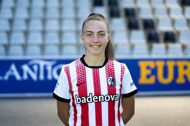 SC Freiburg Frauen, Media Day, 07.08.2025 Nora Scherer (SC Freiburg, 31) SC Freiburg Frauen, Media Day, Dreisamstadion, 07.08.2025 DFB DFL REGULATIONS PROHIBIT ANY USE OF PHOTOGRAPHS AS IMAGE SEQUENCES AND OR QUASI-VIDEO. Copyright: xBEAUTIFULxSPORTS Boscox
