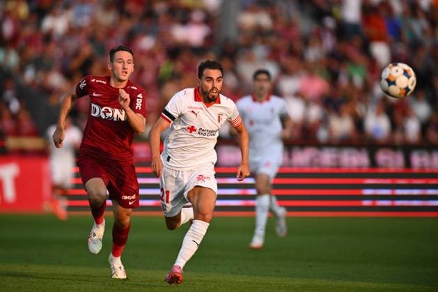 CFR Cluj - FC Braga, UEFA Europa League Ricardo Horta of SC Braga in action during the UEFA Europa League third qualifying round - first leg game between CFR Cluj and SC Braga, in Cluj Napoca, thursday, August 07, 2025. Alex Nicodim Imago Images Copyright: xAlexxNicodimx