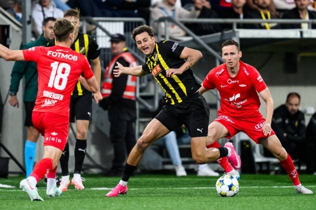 250807 Silas Andersen of Häcken during the UEFA Champions League qualifier football match between Häcken and Brann on August 7, 2025 in Göteborg. Photo: Carl Sandin BILDBYRAN kod CS CS0748 fotboll football soccer fotball uefa europa league europa league häcken brann bbeng Copyright: CARLxSANDIN BB250807CS031