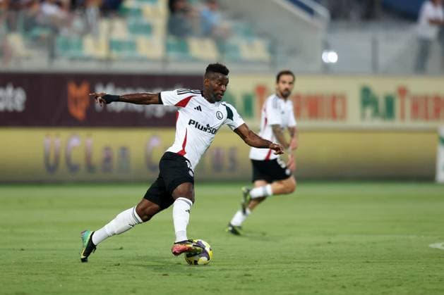 LARNAKA 07.08.2025 PIERWSZY MECZ III RUNDA ELIMINACYJNA LIGA EUROPY SEZON 2025 26: AEK LARNAKA - LEGIA WARSZAWA --- UEFA EUROPA LEAGUE THIRD QUALIFYING ROUND FIRST MATCH: AEK LARNACA - LEGIA WARSAW JEAN-PIERRE NSAME FOT. PIOTR KUCZA FOTOPYK NEWSPIX.PL --- newspix.pl POLAND OUT! 