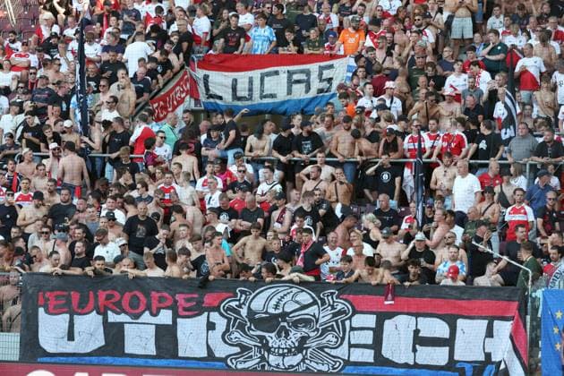 FOOTBALL : Geneve Vs Utrecht - Europa league 2025-2026 - stade de Geneve- 07 08 2025 FC Utrecht Geneve  Copyright: xStÃ phanexPILLAUDx