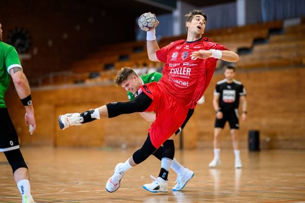 Bietigheim: HBL - 25 26 - Testspiel - SG BBM Bietigheim - HC Oppenweiler-Backnang Nikola Vlahovic (Bietigheim) Bietigheim-Bissingen Halle am Viadukt Baden-Württemberg Deutschland