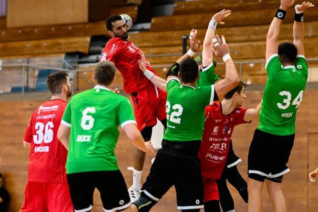 Bietigheim: HBL - 25 26 - Testspiel - SG BBM Bietigheim - HC Oppenweiler-Backnang Djibril M™Bengue (Bietigheim) Bietigheim-Bissingen Halle am Viadukt Baden-Württemberg Deutschland