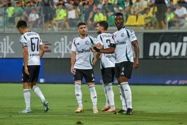 2025.08.07 Larnaka, Cypr pilka nozna Liga Europy kwalifikacje sezon 2025 2026 AEK Larnaka - Legia Warszawa N z Bartosz Kapustka Ruben Vinagre Petar Stojanovic Jean-Pierre Nsame Foto Wojciech Dobrzynski PressFocus PressFocus 2025.08.07 Larnaca, Cyprus Europa League second qualifying round season 2025 2026 AEK Larnaca - Legia Warsaw Credit: Wojciech Dobrzynski PressFocus PressFocus NEWSPIX.PL --- newspix.pl POLAND OUT! 