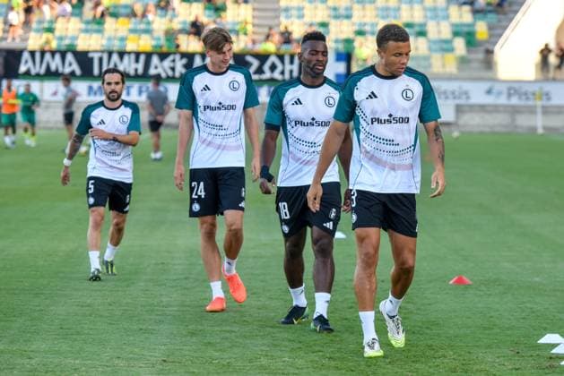 2025.08.07 Larnaka, Cypr pilka nozna Liga Europy kwalifikacje sezon 2025 2026 AEK Larnaka - Legia Warszawa N z Claude Goncalves Jan Ziolkowski Jean-Pierre Nsame Steve Kapuadi Foto Wojciech Dobrzynski Legionisci.com PressFocus 2025.08.07 Larnaca, Cyprus Europa League second qualifying round season 2025 2026 AEK Larnaca - Legia Warsaw Credit: Wojciech Dobrzynski Legionisci.com PressFocus NEWSPIX.PL --- newspix.pl POLAND OUT! 