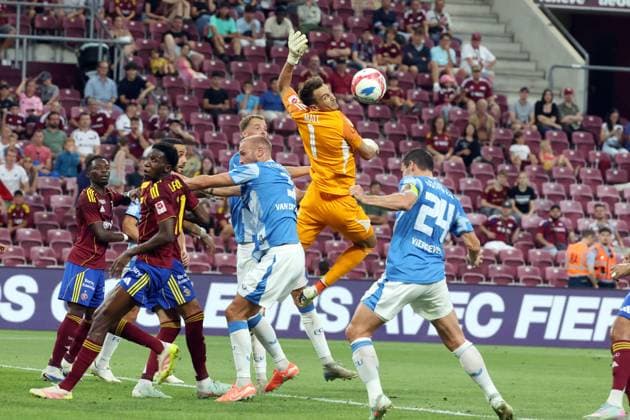 FOOTBALL : Geneve Vs Utrecht - Europa league 2025-2026 - stade de Geneve- 07 08 2025 Joel Mall servette Geneve Geneve  Copyright: xStÃ phanexPILLAUDx