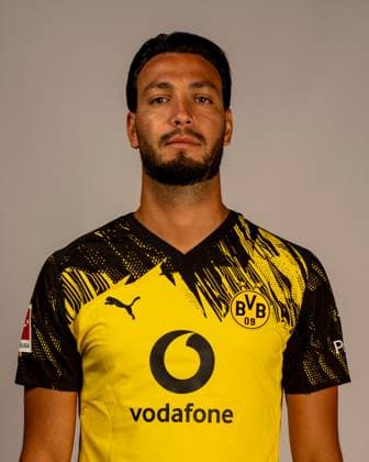 Borussia Dortmund; 1. BL, Porträttermin 2025 2026 Borussia Dortmund; 1. BL, Porträttermin 2025 2026 Ramy Bensebaini; Borussia Dortmund; 1. BL, Porträttermin 2025 2026 Foto: Borussia Dortmund Hendrik Deckers via Revierfoto Dortmund Trainingsgelände Hohenbuschei Nordrhein-Westfalen Deutschland