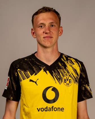 Borussia Dortmund; 1. BL, Porträttermin 2025 2026 Borussia Dortmund; 1. BL, Porträttermin 2025 2026 Maximilian Beier; Borussia Dortmund; 1. BL, Porträttermin 2025 2026 Foto: Borussia Dortmund Hendrik Deckers via Revierfoto Dortmund Trainingsgelände Hohenbuschei Nordrhein-Westfalen Deutschland