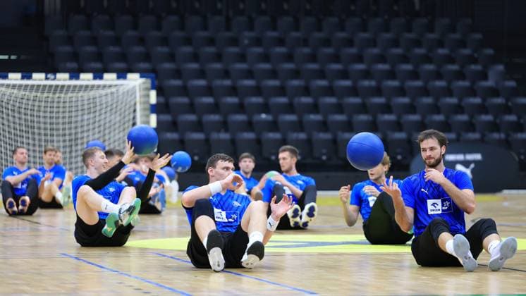 HANDBALL - HBL, Kiel, training camp GRAZ,AUSTRIA,08.AUG.25 - HANDBALL - HBL Handball-Bundesliga, THW Kiel, training. Image shows the team of Kiel.  GEPAxpictures xMarioxBuehner-Weinrauch