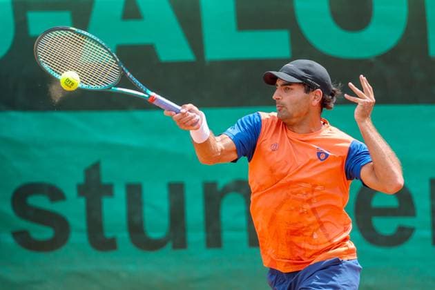 Tennis - 1. Bundesliga - FTC Palmengarten - TC Bredeney - 08.08.25, Hassan, Benjamin (GER Bredeney), -