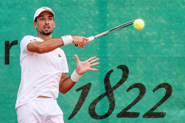 Tennis - 1. Bundesliga - FTC Palmengarten - TC Bredeney - 08.08.25, Cachin, Pedro (CRO Palmengarten), -
