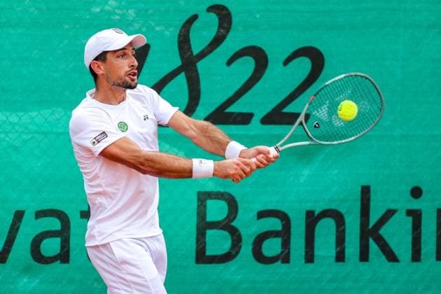 Tennis - 1. Bundesliga - FTC Palmengarten - TC Bredeney - 08.08.25, Cachin, Pedro (CRO Palmengarten), -
