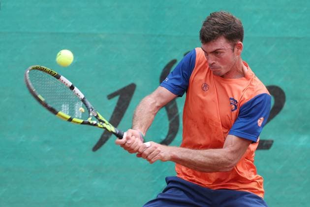Tennis - 1. Bundesliga - FTC Palmengarten - TC Bredeney - 08.08.25, Marterer, Maximilian (GER Bredeney), -