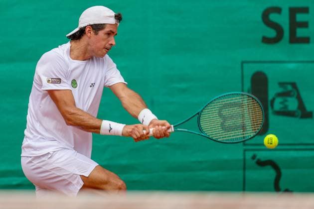 Tennis - 1. Bundesliga - FTC Palmengarten - TC Bredeney - 08.08.25, Mena, Facundo (ARG Palmengarten), -
