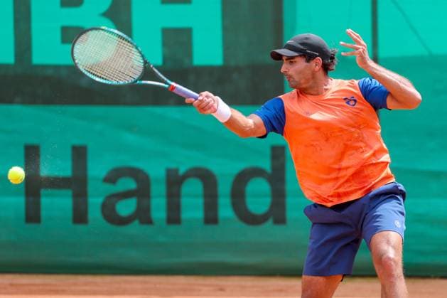 Sport Bilder des Tages Tennis - 1. Bundesliga - FTC Palmengarten - TC Bredeney - 08.08.25, Hassan, Benjamin (GER Bredeney), -