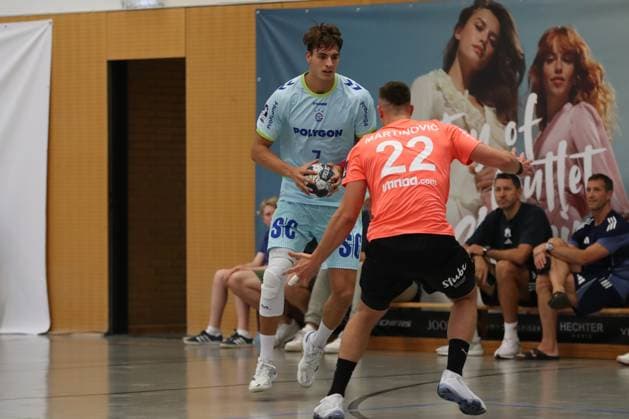 08.08.2025, xgox, Handball Heide-Cup, VfL Gummersbach - Kadetten Schaffhausen emspor v.l. Julian Koester (Köster, Gummersbach, 7) Schneverdingen