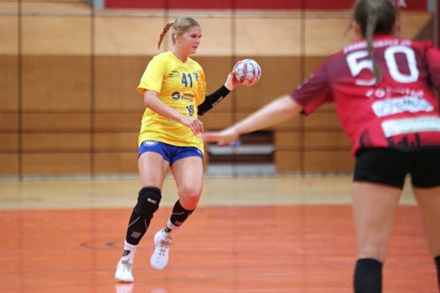Handball-Testspiel: HC Leipzig vs. FHC Frankfurt Oder, 08.08.25 Wiebke Meyer (41, HC Leipzig). Handball, 2. Bundesliga Frauen, HBF, Saison 2025 2026, Testspiel: HC Leipzig vs. FHC Frankfurt Oder am 08.08.25 in der Sporthalle Brüderstraße Leipzig. Copyright: xBEAUTIFULxSPORTS JanxKaeferx
