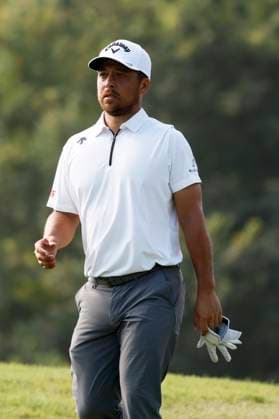MEMPHIS, TN - AUGUST 08: Xander Schauffele of United States walks off the No. 9 tee box during the second round of the FedEx St. Jude Championship, August 8, 2025, at TPC Southward in Memphis, Tennessee. (Photo by Matthew Maxey Icon Sportswire) GOLF: AUG 08 PGA, Golf Herren FedEx Cup Playoffs - FedEx St. Jude Championship EDITORIAL USE ONLY Icon250808004