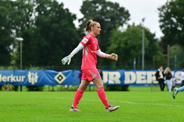 Fußball I Frauen I Saison 2025-2026 I Testspiel I Hamburger SV - FC Viktoria 1889 Berlin I 03.08.2025 Laura Sieger (18, Hamburger SV) Hamburg Paul Hauenschild Sportanlage Hamburg Deutschland Copyright: xLobeca FelixxSchlikisx