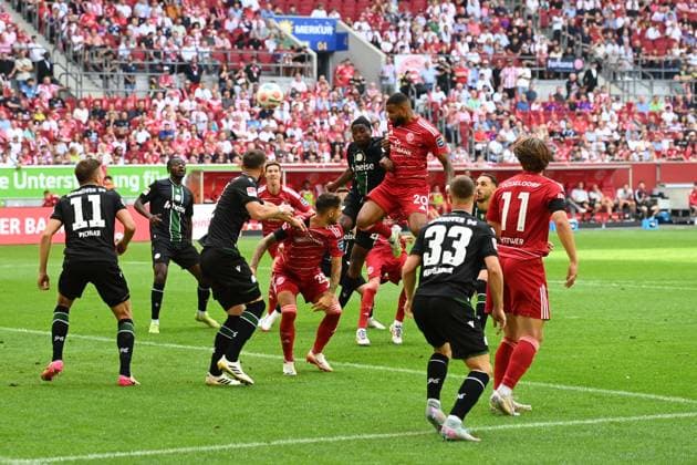 Torchance Jamil SIEBERT (D) Aktion, Einzelaktion, Fussball 2. Bundesliga, 2. Spieltag, Fortuna Duesseldorf (D) - Hannover 96 (H) am 09.08.2025 in der Merkur Spiel Arena Duesseldorf Deutschland. DFL regulations prohibit any use of photographs as image sequences and or quasi-video Ã‚Â