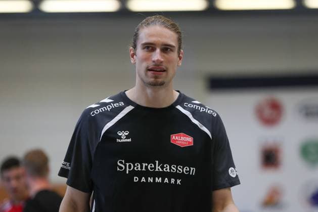 09.08.2025, xgox, Handball - Heide-Cup Aalborg Handbold - Kolstad Handbold emspor, v.l. Juri Knorr (Aalborg, 21) Schneverdingen