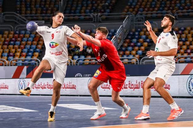 August 9, 2025, Cairo, Cairo, Egypt: MATHLOUTHI MOHAMMED The Tunisia Player During IHF Men s World Championship, WM, Weltmeisterschaft u19 Match Between Denmark and Tunisia At Cairo Stadium Main Hall Cairo Egypt - ZUMAe138 20250809_zsp_e138_019 Copyright: xBassemxElziatyx
