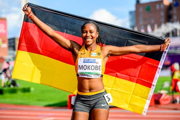 Judith Bilepo Mokobe (Germany, USC Mainz, 200 Meter) FIN, European Athletics U20 Championships, Athletics, 09.08.2025, FIN, European Athletics U20 Championships, Athletics, 09.08.2025, Tampere *** Judith Bilepo Mokobe Germany, USC Mainz, 200 Meter FIN, European Athletics U20 Championships, Athletics, 09 08 2025, FIN, European Athletics U20 Championships, Athletics, 09 08 2025, Tampere Copyright: xEibnerxPressefoto JanxPapenfussx EP_JPS
