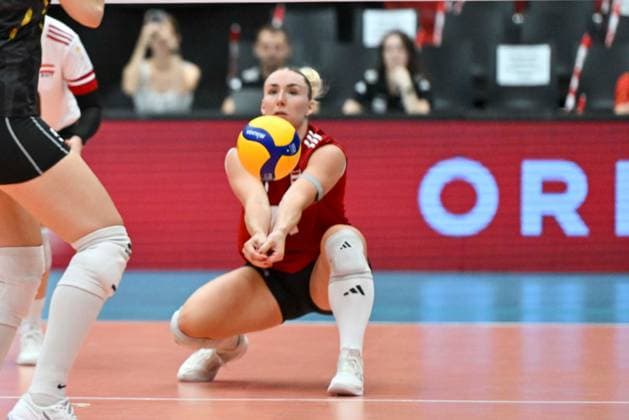 VOLLEYBALL - CEV EURO Quali, AUT vs MKD HARTBERG,AUSTRIA,09.AUG.25 - VOLLEYBALL - CEV Women s European Volleyball Championship 2026, qualification, OEVV international match, Länderspiel, Nationalmannschaft Austria vs North Macedonia. Image shows Kora Schaberl (AUT).  GEPAxpictures xAvnixRetkoceri