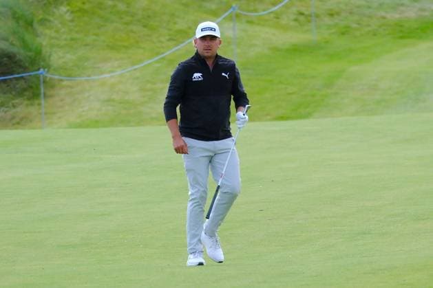 UK: Nexo Championship, Old Course at Trump International Golf Links, Aberdeen, Scotland on 09 August 2025: Pictured: Oliver Lindell (Finland) on the 9th fairway during the third round of the Nexo Championship 2025 at Trump International Golf Links, Aberdeenshire, Scotland Aberdeen Trump International Golf Links Scotland Copyright: xAlexxToddx