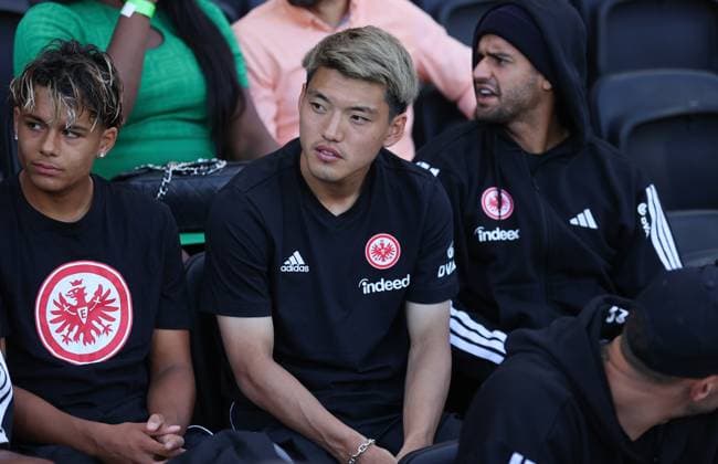 09.08.2025, Fussball Testspiel, FC Fulham - Eintracht Frankfurt, emonline, emspor, v.l., Ritsu Doan (Eintracht Frankfurt) DFL DFB REGULATIONS PROHIBIT ANY USE OF PHOTOGRAPHS AS IMAGE SEQUENCES AND OR QUASI-VIDEO. xdcx Copyright: HMBxMedia Claus