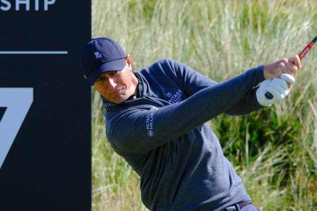 UK: Nexo Championship, Old Course at Trump International Golf Links, Aberdeen, Scotland on 09 August 2025: Pictured: Nicolas Colsaerts (Belgium) on the 17th tee during the third round of the Nexo Championship 2025 at Trump International Golf Links, Aberdeenshire, Scotland Aberdeen Trump International Golf Links Scotland Copyright: xAlexxToddx