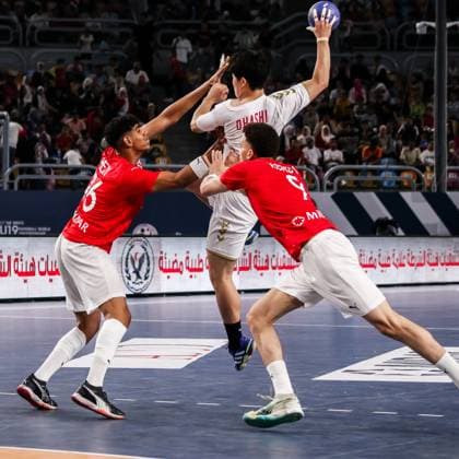 August 9, 2025, Cairo, Cairo, Egypt: MASATO OHASHI TheJapanese Handball Player Shoots The Ball During 11TH IHF Men s World Championship, WM, Weltmeisterschaft U19 Egypt 2025 Match Between Egypt And Japan At Cairo Stadium Main Hall Cairo Egypt - ZUMAe138 20250809_zsp_e138_022 Copyright: xBassemxElziatyx