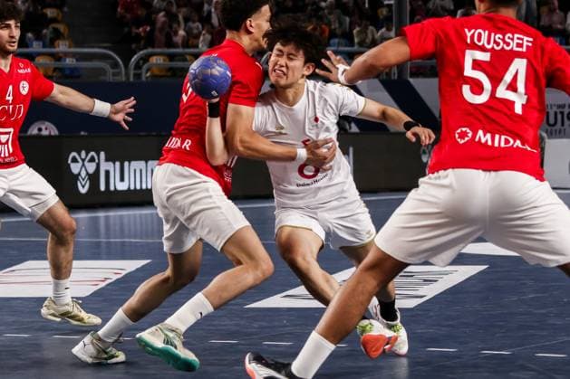 August 9, 2025, Cairo, Cairo, Egypt: SORA FURUSAWA The Japanese Handball Player During 11TH IHF Men s World Championship, WM, Weltmeisterschaft U19 Egypt 2025 Match Between Egypt And Japan At Cairo Stadium Main Hall Cairo Egypt - ZUMAe138 20250809_zsp_e138_023 Copyright: xBassemxElziatyx