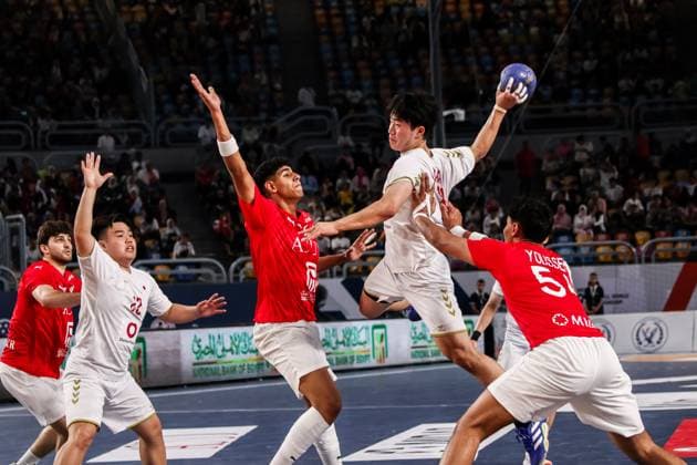 August 9, 2025, Cairo, Cairo, Egypt: SORA FURUSAWA The Japanese Handball Player During 11TH IHF Men s World Championship, WM, Weltmeisterschaft U19 Egypt 2025 Match Between Egypt And Japan At Cairo Stadium Main Hall Cairo Egypt - ZUMAe138 20250809_zsp_e138_033 Copyright: xBassemxElziatyx