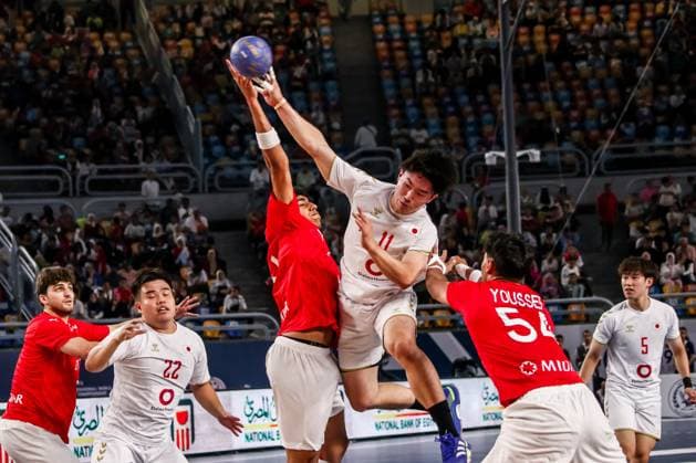 August 9, 2025, Cairo, Cairo, Egypt: MASATO OHASHI The Japanese Handball Player During 11TH IHF Men s World Championship, WM, Weltmeisterschaft U19 Egypt 2025 Match Between Egypt And Japan At Cairo Stadium Main Hall Cairo Egypt - ZUMAe138 20250809_zsp_e138_036 Copyright: xBassemxElziatyx