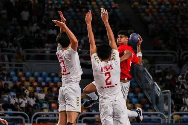 August 9, 2025, Cairo, Cairo, Egypt: AHMED MOHAMMED The Egyptian Handball Player During 11TH IHF Men s World Championship, WM, Weltmeisterschaft U19 Egypt 2025 Match Between Egypt And Japan At Cairo Stadium Main Hall Cairo Egypt - ZUMAe138 20250809_zsp_e138_045 Copyright: xBassemxElziatyx
