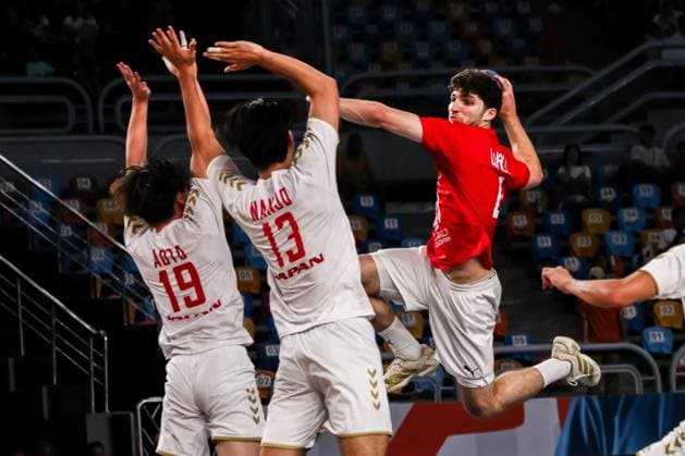 August 9, 2025, Cairo, Cairo, Egypt: HAMZA ABDALLAH The Egyptian Handball Player During 11TH IHF Men s World Championship, WM, Weltmeisterschaft U19 Egypt 2025 Match Between Egypt And Japan At Cairo Stadium Main Hall Cairo Egypt - ZUMAe138 20250809_zsp_e138_047 Copyright: xBassemxElziatyx