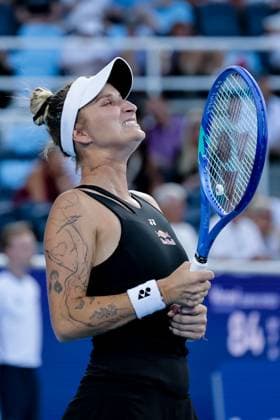 August 9, 2025, Mason, Ohio, U.S: Marketa Vondrousove (CZE) reacts to a shot during SaturdayÃ¢â‚¬â ¢s second round of the Cincinnati Open at the Lindner Family Tennis Center, Mason, Oh. Mason U.S - ZUMAs304 20250809_zaf_s304_026 Copyright: xScottxStuartx