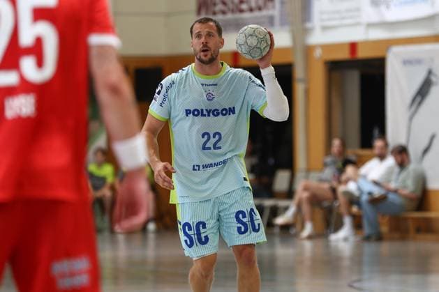10.08.2025, xgox, Handball - Heide-Cup - Spiel um Platz 5 VfL Gummersbach - Kolstad Handbold emspor, v.l. Kentin Mahe (Gummersbach, 22) Schneverdingen