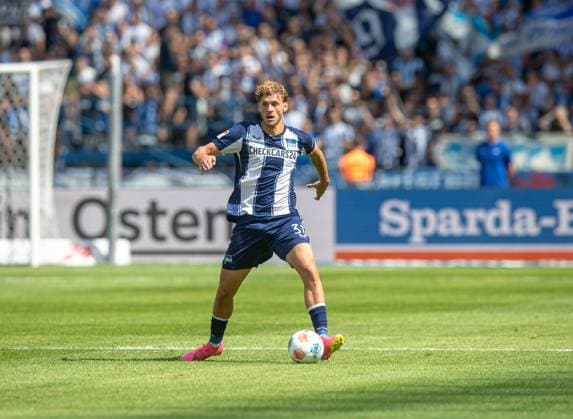 Fussball, Herren, Saison 2025 2026, 2. Bundesliga (2. Spieltag), Hertha BSC - Karlsruher SC, Marton Dardai (Hertha BSC), 10.08. 2025,